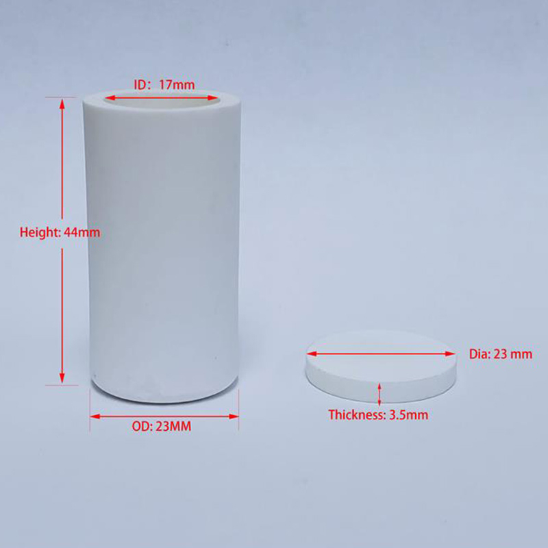 MgO Crucible: 23 OD x17 ID x 44 H mm