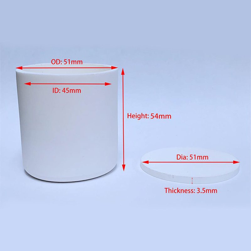 MgO Crucible: 51 OD x 45 ID x 54 H mm (75 ml)